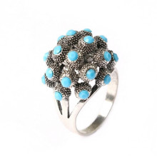 Factory Main Coral Design Men Ring Big Crystal Fashion Men Alloy Rings